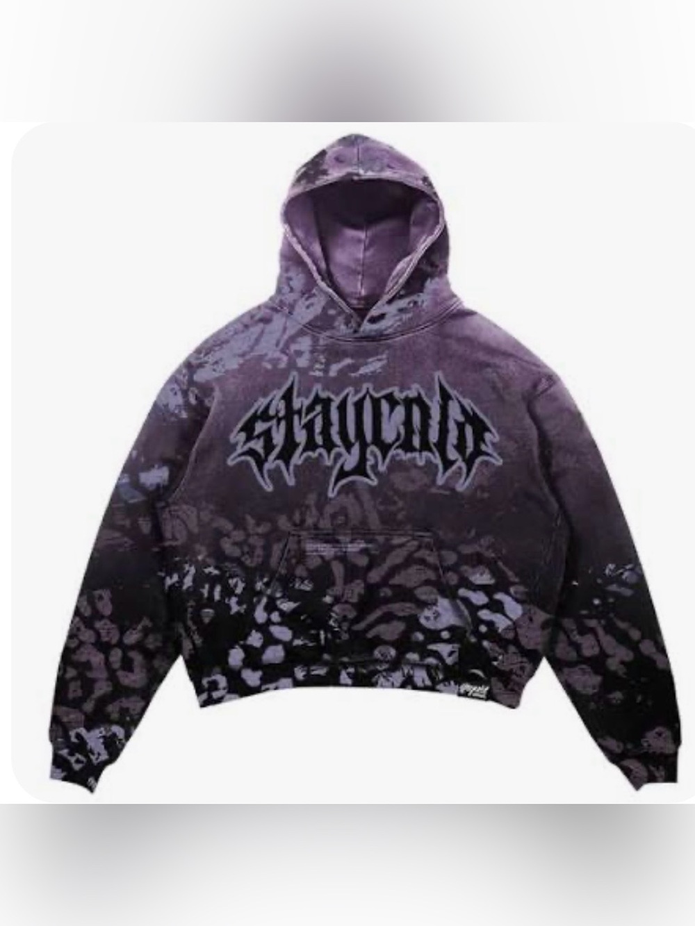 NIGHT OPS-HEAVY OVERSIZED UNISEX HOODIE Tatoo Culture Purple Camouflage NWOT Med